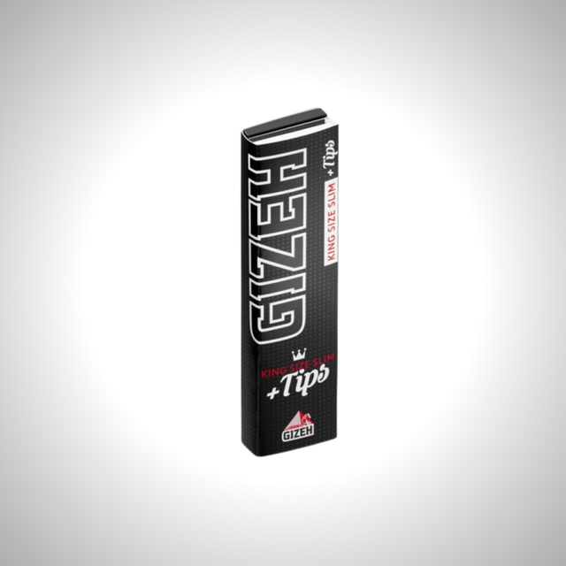 GIZEH BLACK King Size Slim + Tips