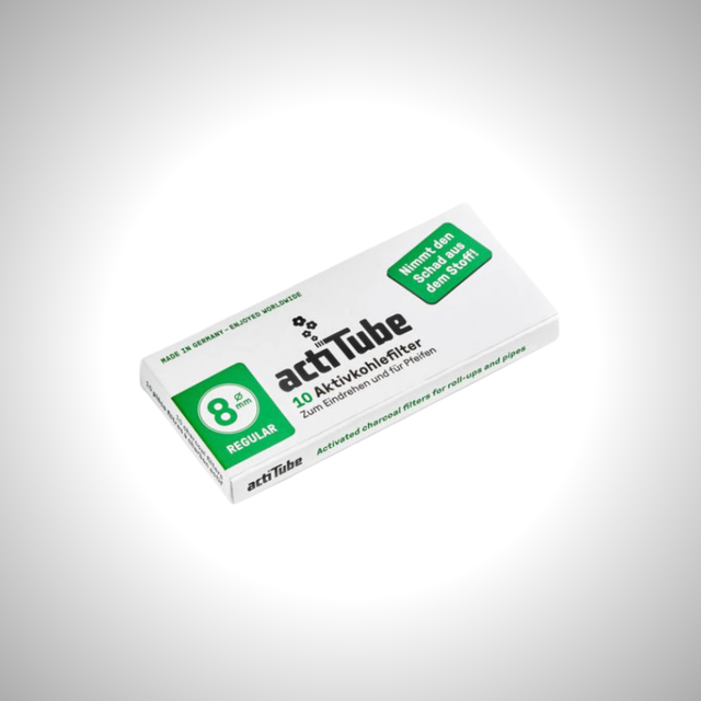 acti Tube Aktivkohle-Eindrehfilter 8mm REGULAR, 10 Pack