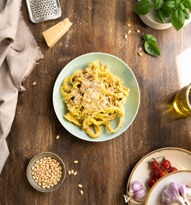 Nudeln mit Pesto