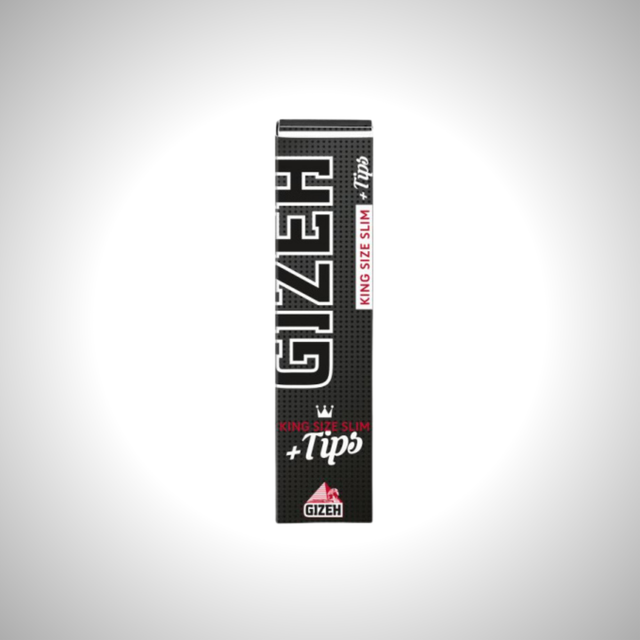GIZEH BLACK King Size Slim + Tips