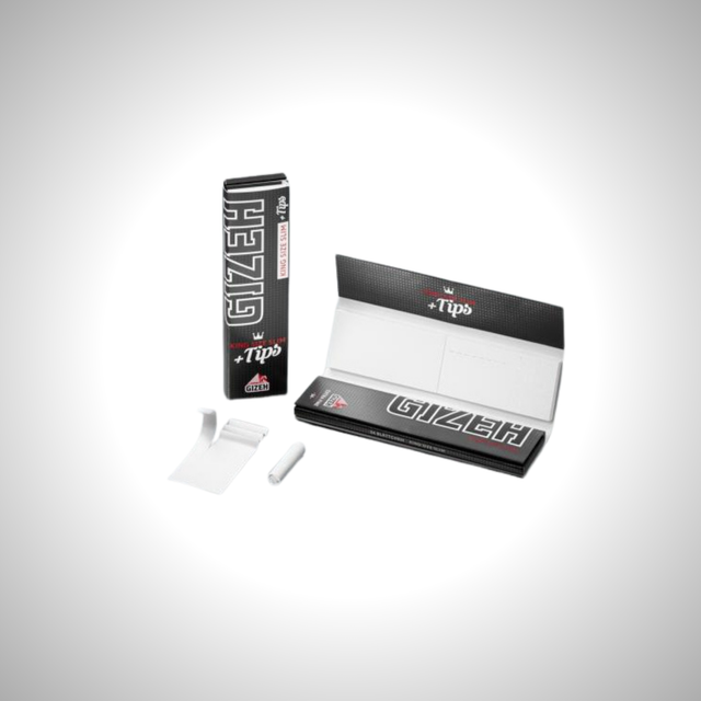 GIZEH BLACK King Size Slim + Tips